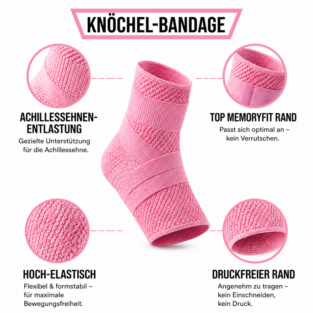 Anclea ActiveGuard™ – Kompressions-Knöchelbandage